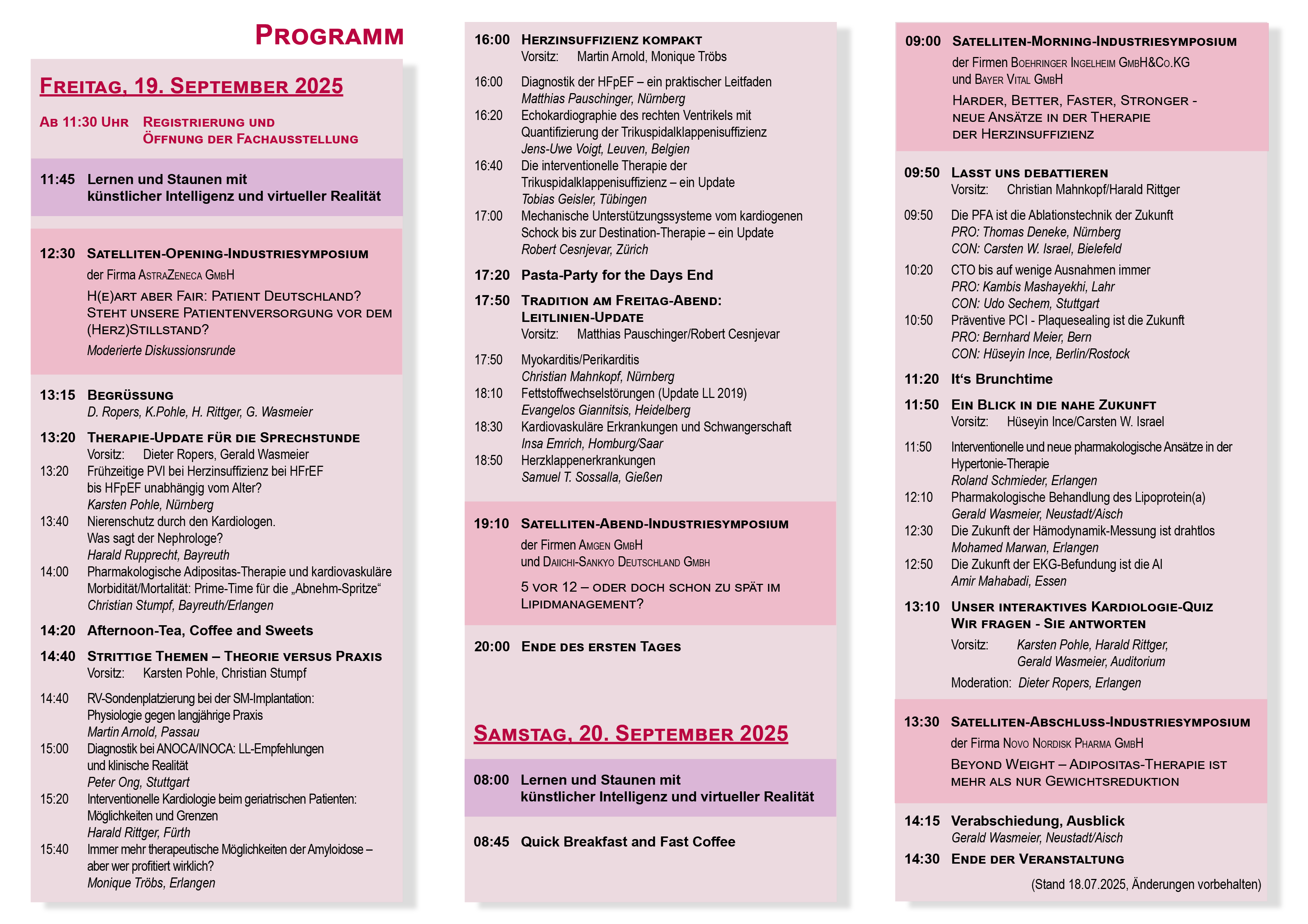 Programm KHF25