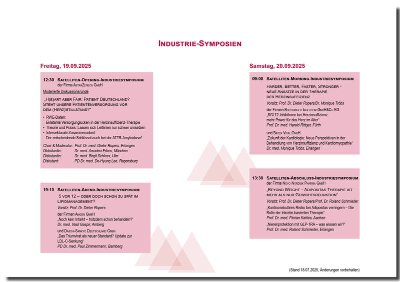 KHF25 Symposien-Programm